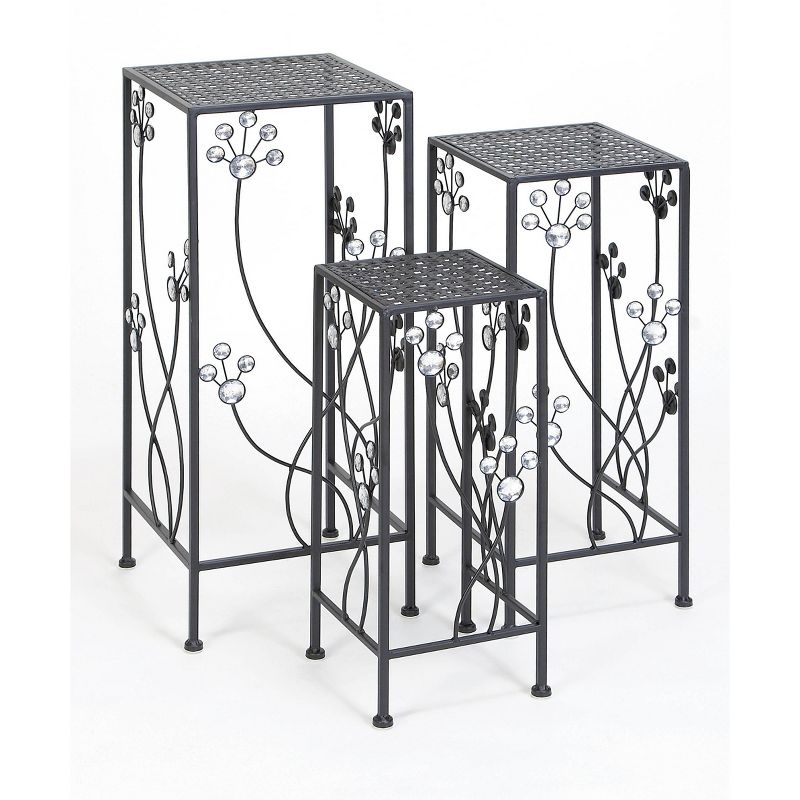 Set of 3 Modern Iron Square Plant Stands - Olivia &#38; May, 1 of 19
