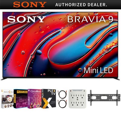 Sony BRAVIA 9 85" 4K HDR Smart QLED Mini-LED TV (2024) + Movies Streaming Pack