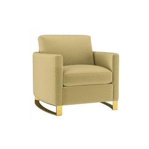 Coaster,Corliss Upholstered Curved Track Arm Chair Camel : Target