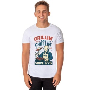 Fourth Of July Men's Grillin' and Chillin' Since 1776 Funny T-Shirt - 1 of 4
