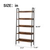 67 Inch Tall Bookshelf, 5-Tier Bookcase with Open Shelves, Farmhouse Wood Storage Rack with Adjustable Feet - 2 of 4