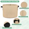 Unique Bargains Thickened Fabric Durable Handles Multipurpose Good Drainage Plant Grow Bags 5 Pcs - 2 of 4