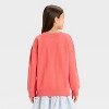 Girls' Relaxed Fit French Terry Pullover Shirt - Cat & Jack™ - 3 of 4