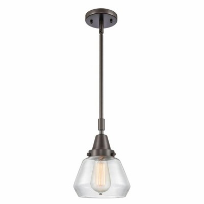 Fulton - 1 Light Stem Hung Mini Pendant In Industrial Style-10.13 Inches Tall and 7 Inches Wide