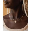 Charm Necklace-14K Gold/Silver Plated Charm Necklace Shell Conch Shell Turtle Starfish Coconut Tree Pearl Necklace Summe Beach Necklaces for Women - 4 of 4