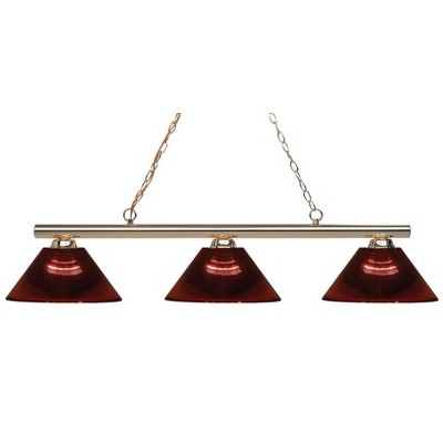 Z-Lite Sharp Shooter 3 - Light Island Pendant Light in  Polished Brass