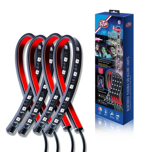 Monster 4pk Bluetooth Led Light Strips For Car : Target