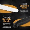 Bread Knife - 10-Inch Serrated Stainless Steel Blade, Non-Slip Handle, Professional Grade for Precision Cutting of Bread, Bagels, Cakes, and More - 4 of 4