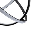 C Cattleya 16in. Modern Black Aluminum Adjustable LED Globe Chandelier - 4 of 4