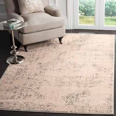 Light Blue Classic Elegance 5' x 7' Synthetic Area Rug