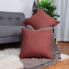 PiccoCasa Linen Blank Cotton Lined Cushion Decors Square Throw Pillowcases 2Pcs - 4 of 4