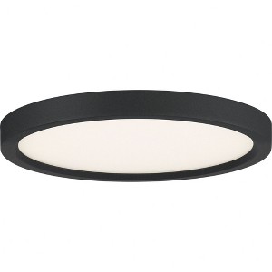Quoizel Lighting Outskirts 1 - Light Flush Mount in  Earth Black - 1 of 2