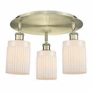 Hadley - 3 Light Flush Mount In Art Deco Style-9.5 Inches Tall and 16.25 Inches Wide - 1 of 1