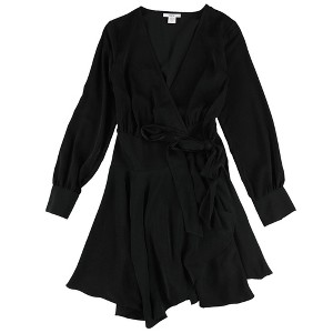 bar III Womens Asymmetrical Surplice Wrap Dress - 1 of 2