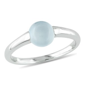 EVERLY JEWELRY |Sterling Silver 1 1/2 CT TGW Blue Chalcedony Fashion Ring - 1 of 3