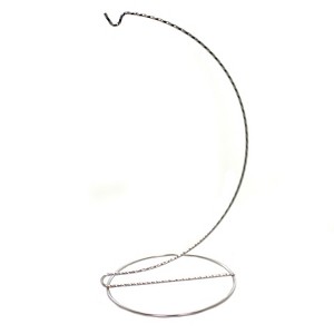 BARD's Brand 11.0 Inch Twisted Silver Hanger 11.0 In. Ornament Stand Hook Decorative Holiday Scene Props - 1 of 2