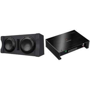 Kenwood P-XW1221D Dual 12" Vented Enclosure with Kenwood X503-1 eXcelon Class D Mono Power Amplifier - 1 of 4