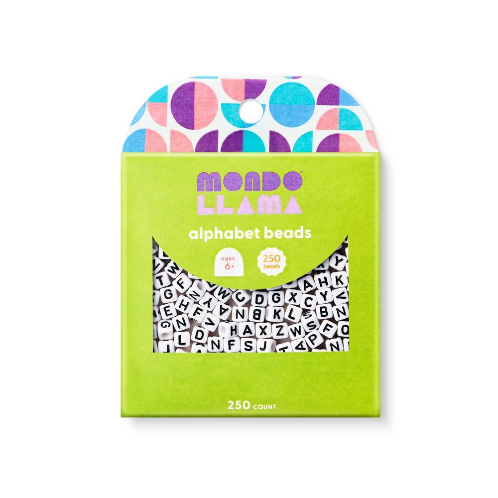 Photos - Creativity Set / Science Kit 250ct Alphabet Jewelry Beads - Mondo Llama™