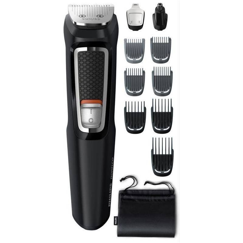 Philips Norelco Series 3000 Multigroom All-in-One Men&#39;s Rechargeable Electric Trimmer with 13 Attachments - MG3740/40, 1 of 17