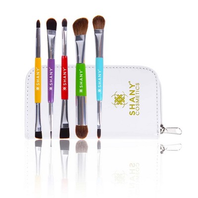 SHANY DOUBLE TROUBLE - MINI MAKEUP BRUSH SET  - 5 pieces