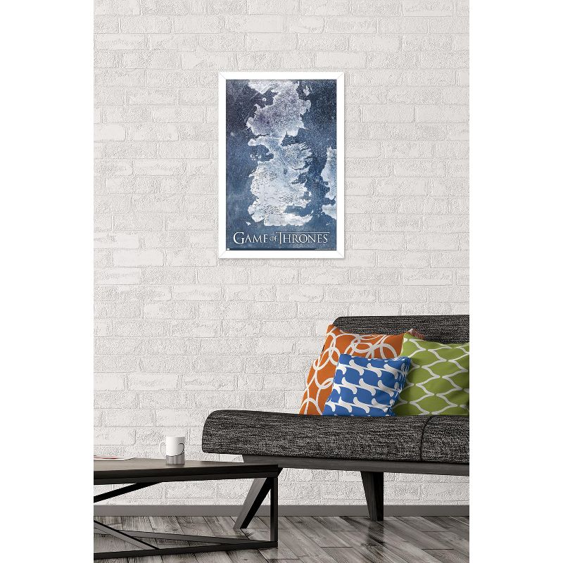 Trends International Game of Thrones - Winter Map Framed Wall Poster Prints, 2 of 7