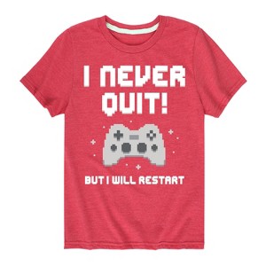 Boys' - Instant Message - I Never Quit Short Sleeve Graphic T-Shirt - 1 of 4