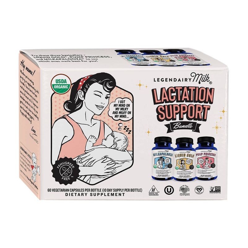 Legendairy Milk Lactation Vegan Support Bundle - 180ct, 1 of 16