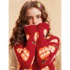 Girls' Halloween Pumpkin Sweater Casual Round Neck Long Sleeve Pullover Knit Top 3-12Y - 2 of 4