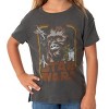 Seven Times Six Star Wars Girls' Vintage Chewbacca Retro Characters Design Graphic T-Shirt Grey - 3 of 4