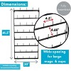 BIRDROCK HOME 36 Peg Coffee Mug Holder - 8-Tier Wall Mounted Rack - Heavy-Duty Steel Tea Cup Display Shelf for Kitchen or Bar - Black - 3 of 4
