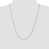 Black Bow Jewelry 0.95mm, 14k White Gold, Cable Rope Chain Necklace - image 2 of 4