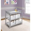 Badger Basket Sleigh Style Baby Changing Table (Gray) - 2 of 4