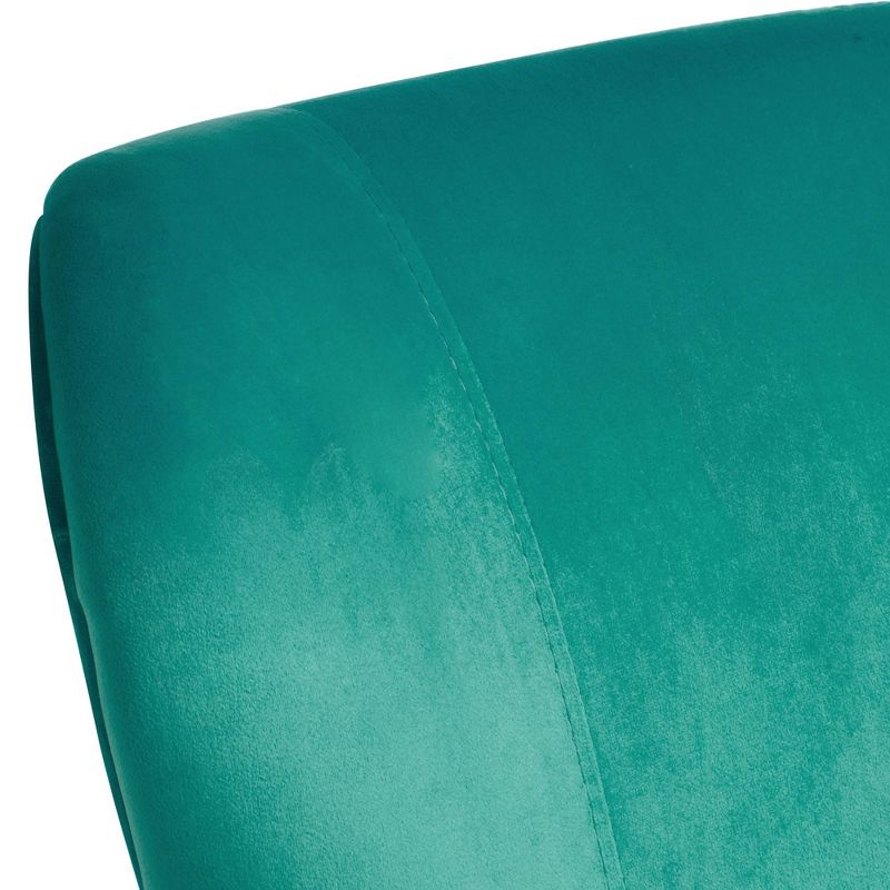 Studio 55D Erin Teal Fabric Adjustable Office Chair, 3 of 10