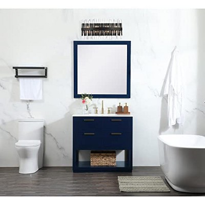 Black Crystal 24-Inch Dimmable 8-Light Bath Sconce