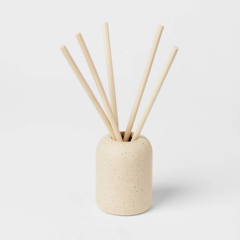 Matte Textured 100ml Ceramic Diffuser Ivory/Citron and Sands - Threshold&#8482;, 1 of 8