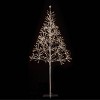 5ft Alpine Silver Artificial Christmas Tree with Warm White LED Lights Silver - 4 of 4