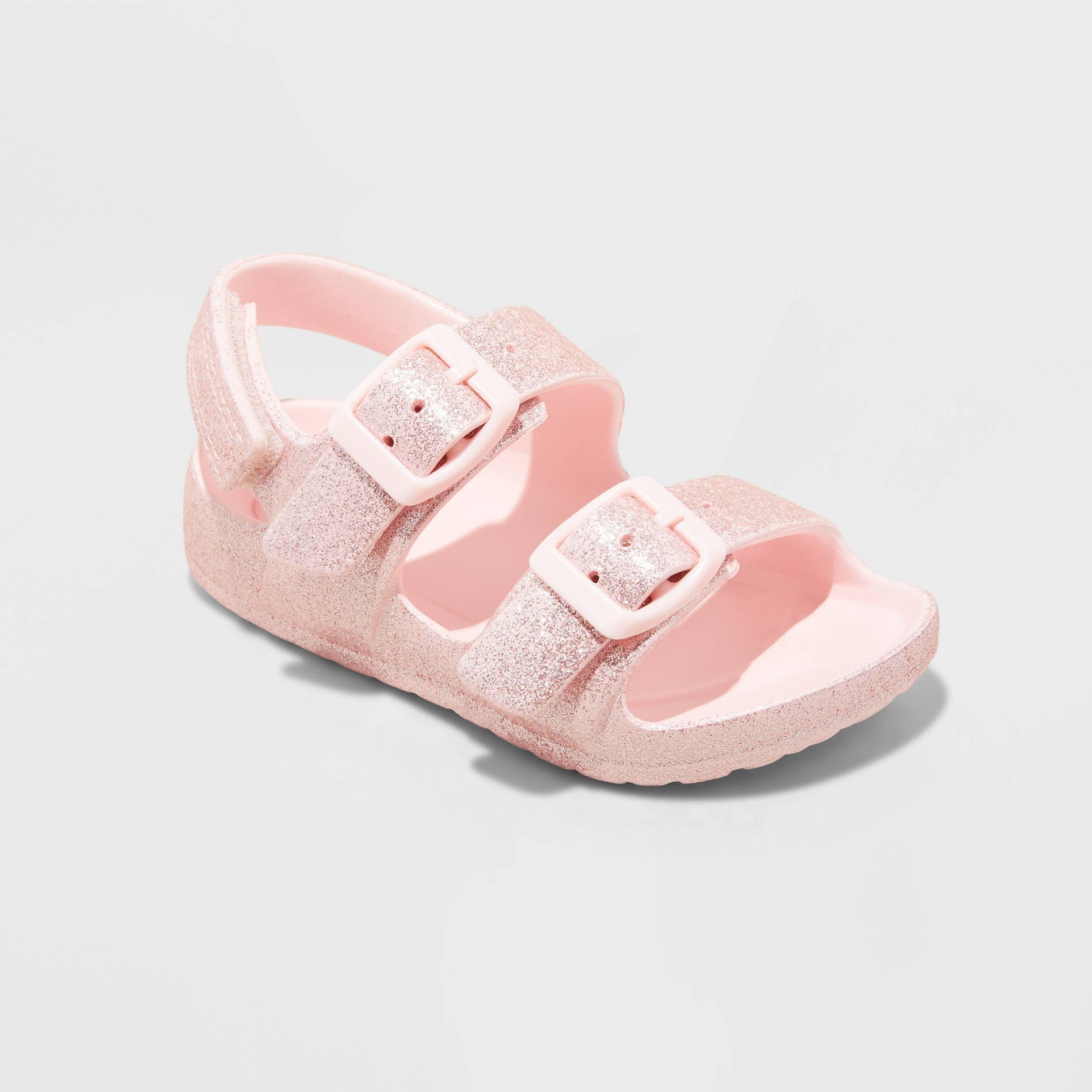 Toddler Ade Blown EVA Sandals - Cat & Jack™ Pink 8T: Hook and Loop, Contoured Footbed, Open Toe