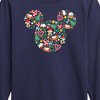 Boys' - Disney - Mickey Silhouette Christmas Long Sleeve Graphic T-Shirt - 2 of 4