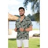 LA LEELA Men's Hawaiian Shirt Vacation Caribbean Party Summer Shirts for Men - 2 of 4