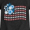 Girls' - Instant Message - Floral USA Flag Fitted Short Sleeve Graphic T-Shirt - 2 of 4