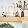 19" Red Berry in Amber Glass Artificial Arrangement - Hearth & Hand™ with Magnolia - 2 of 3