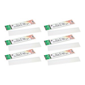 Pacon Dry Erase Sentence Strips 3" x 12" White 30 Per Pack 6 Packs (PAC5187-6) - 1 of 2