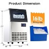 AMERLIFE Freestanding Commercial Ice Makers with Storage Capacity, Stainless Steel, Self-Cleaning, Ideal for Home, Bar & Restaurant Use - 2 of 4