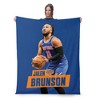 NBA New York Knicks Jalen Brunson Silk Touch Faux Shearling Throw Blanket 50 x 60 inches - 3 of 4