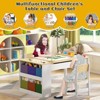3-in-1 Wooden MDF Kids Art Table - 3 of 4