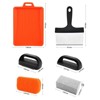 Aoibox Upgraded Griddle Cleaning Kit - 18-Piece Flat Top Grill Accessories Set with Scraper, Silicone Spatula Mat, Grill Brick & Scouring Pads - 3 of 4