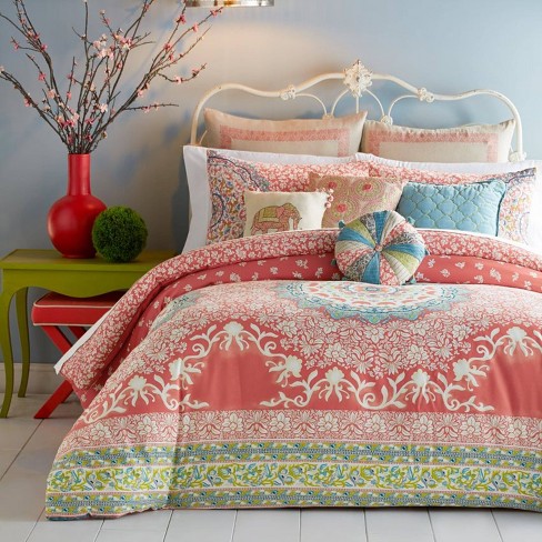 Pink and clearance blue twin bedding