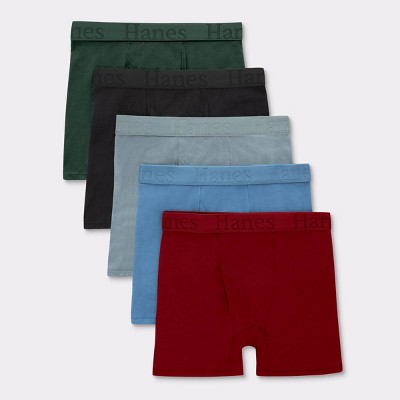 Hanes Originals Boys' 5pk Supersoft Boxer Briefs : Target