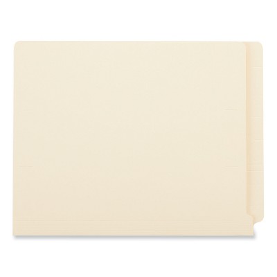 Universal Manila Reinforced End Tab Fastener Folders, Letter Size, 50/Box