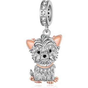 Sterling Silver Dog Charm Beads: Pug, Corgi, French Bulldog & More for Bracelets & Jewelry Making - 1 of 4
